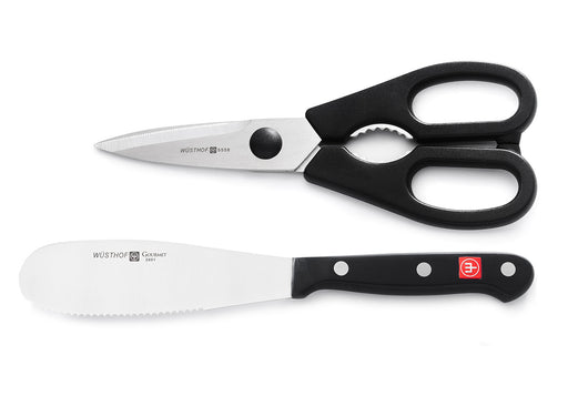 Wusthof Gourmet 2 Piece Spreader and Shears Cutlery Set