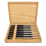 Wusthof 8 Piece Stainless Steel Mignon Steak Knife Set w/Olive Wood Box