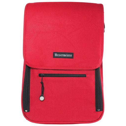 Messermeister 6 Pocket Culinary Messenger Bag, Red