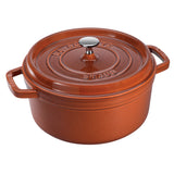 Staub 5.5-qt Round Cocotte, Burnt Orange