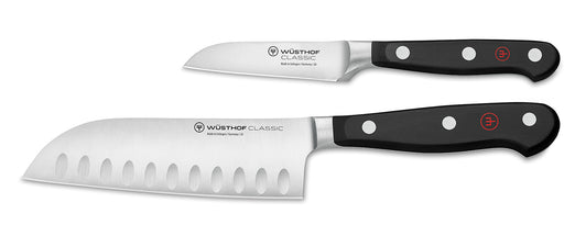 Wusthof Classic 5 Inch Santoku Knife & 3 Inch Straight Paring Knife, 2 pc Set
