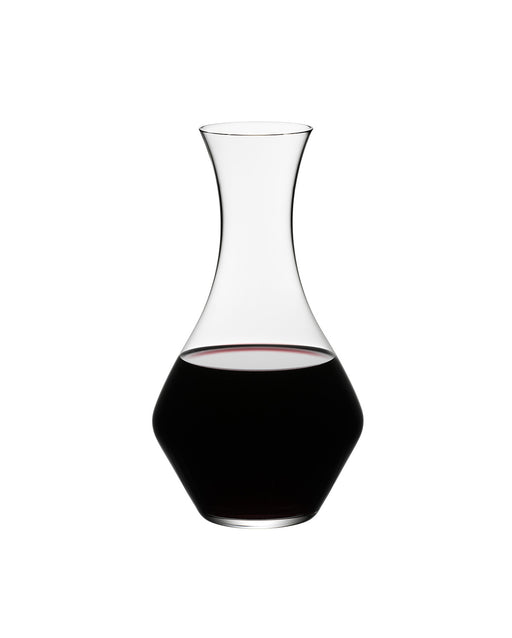 Glass - Wine Decanter - For Red - White - Wine - Carafe - Striped Gold  Designed - With Stopper - 48Oz. - Made In Europe - By Majestic Gifts Inc.