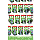 MU Kitchen 20" x 30" Printed Cotton Kitchen Towel - Life is a hoot