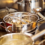 Rosle Stainless Steel Food Mill with Handle and 2 Grinding Sieves