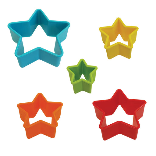 R&M International Star Cookie and Biscuit Cutters, Assorted Sizes, 5-Piece Set