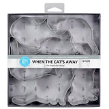 R&M International When The Cat's Away 5 Piece Cookie Cutter Set