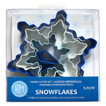 R&M International Color Snowflake 5 Piece Cookie Cutter Set