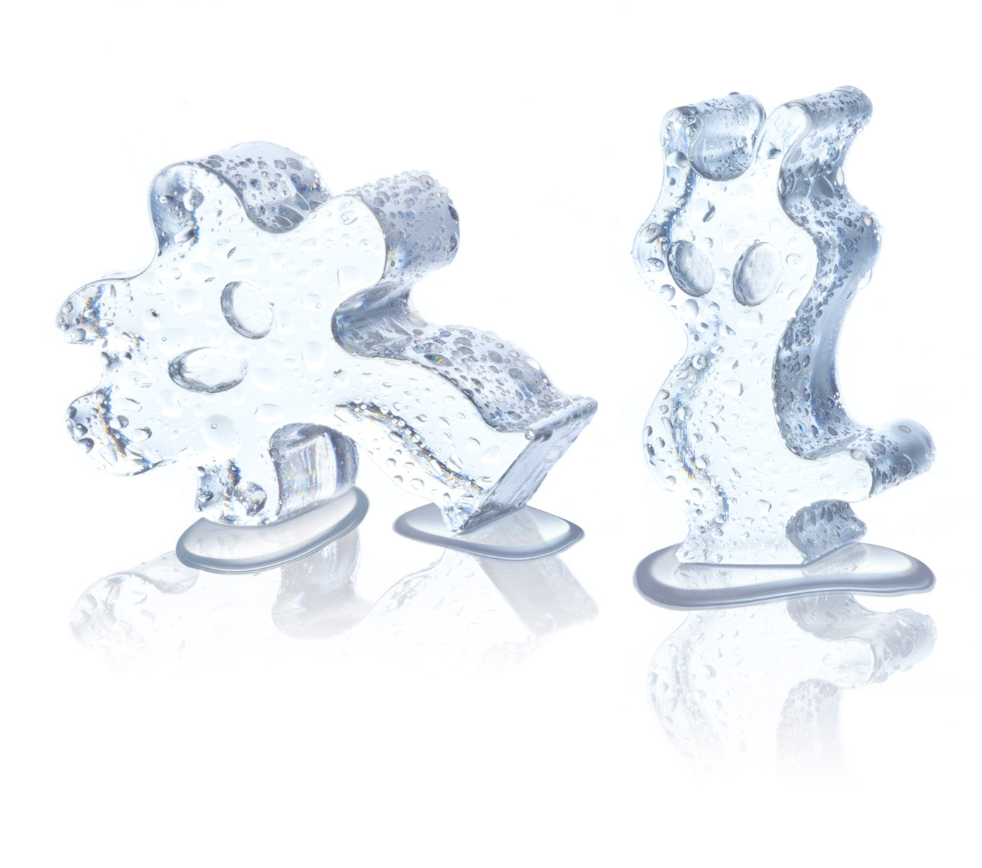 Vacu Vin Party People Silicone Ice Cube Tray Blue