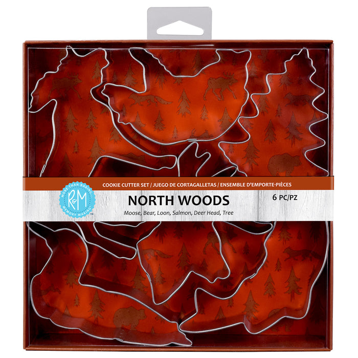 R&M International Northwoods Theme 6 Piece Cookie Cutter Set