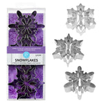 R&M International Snowflake 3 Piece Cookie Cutter Set