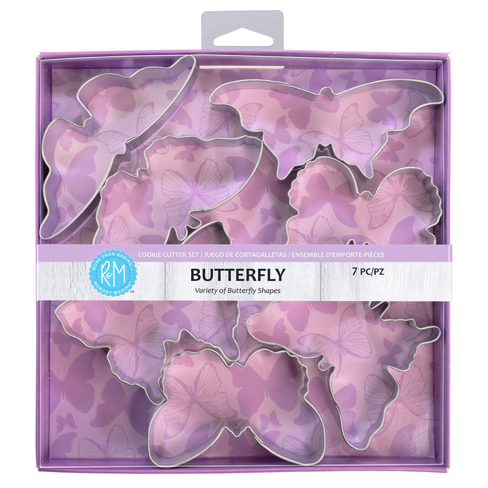 R&M International Butterfly 7 Piece Cookie Cutter Set