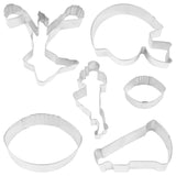 R&M International Football 6 Piece Cookie Cutter Set