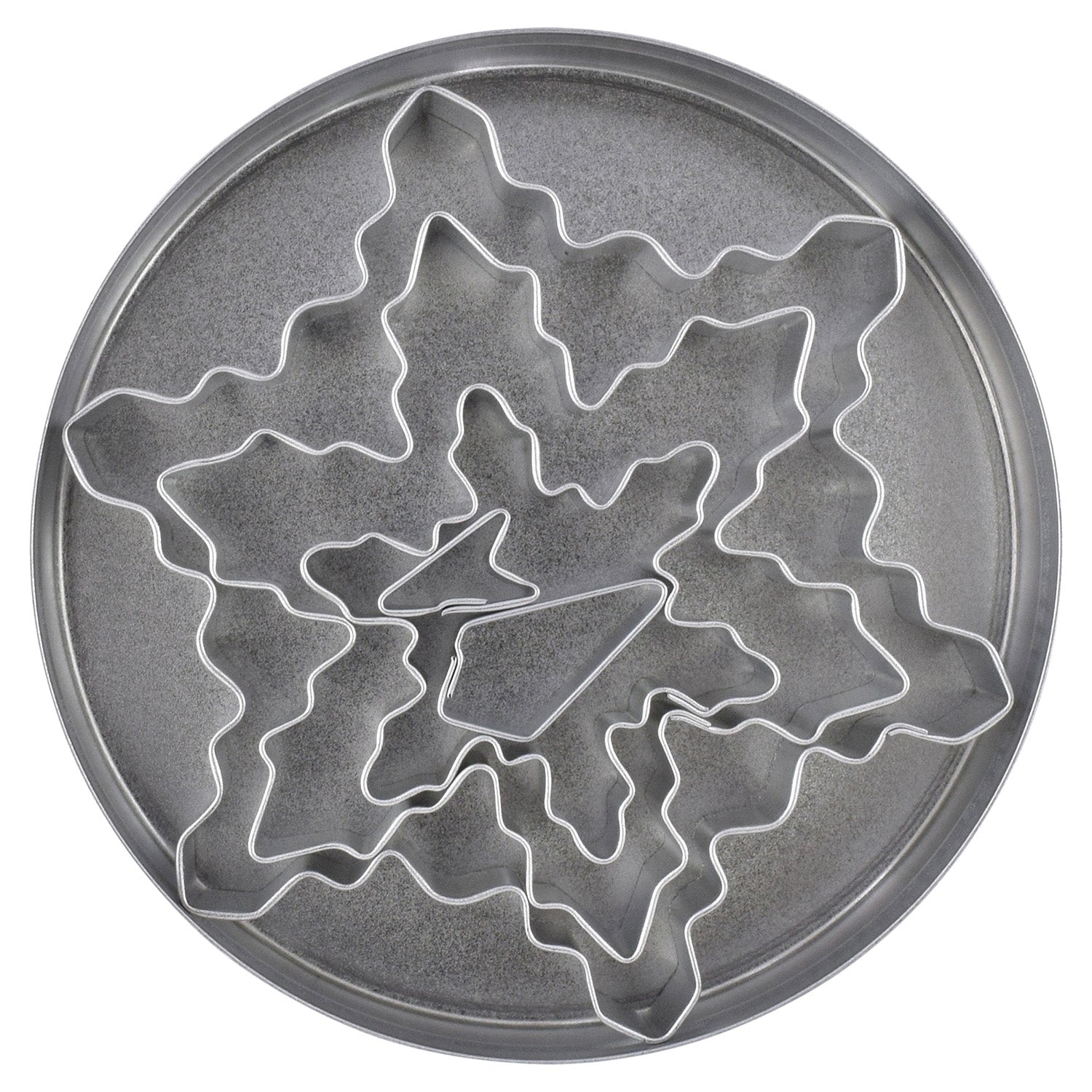 R&M International 5 Piece Snowflake Cookie Cutter Set with Storage Tin