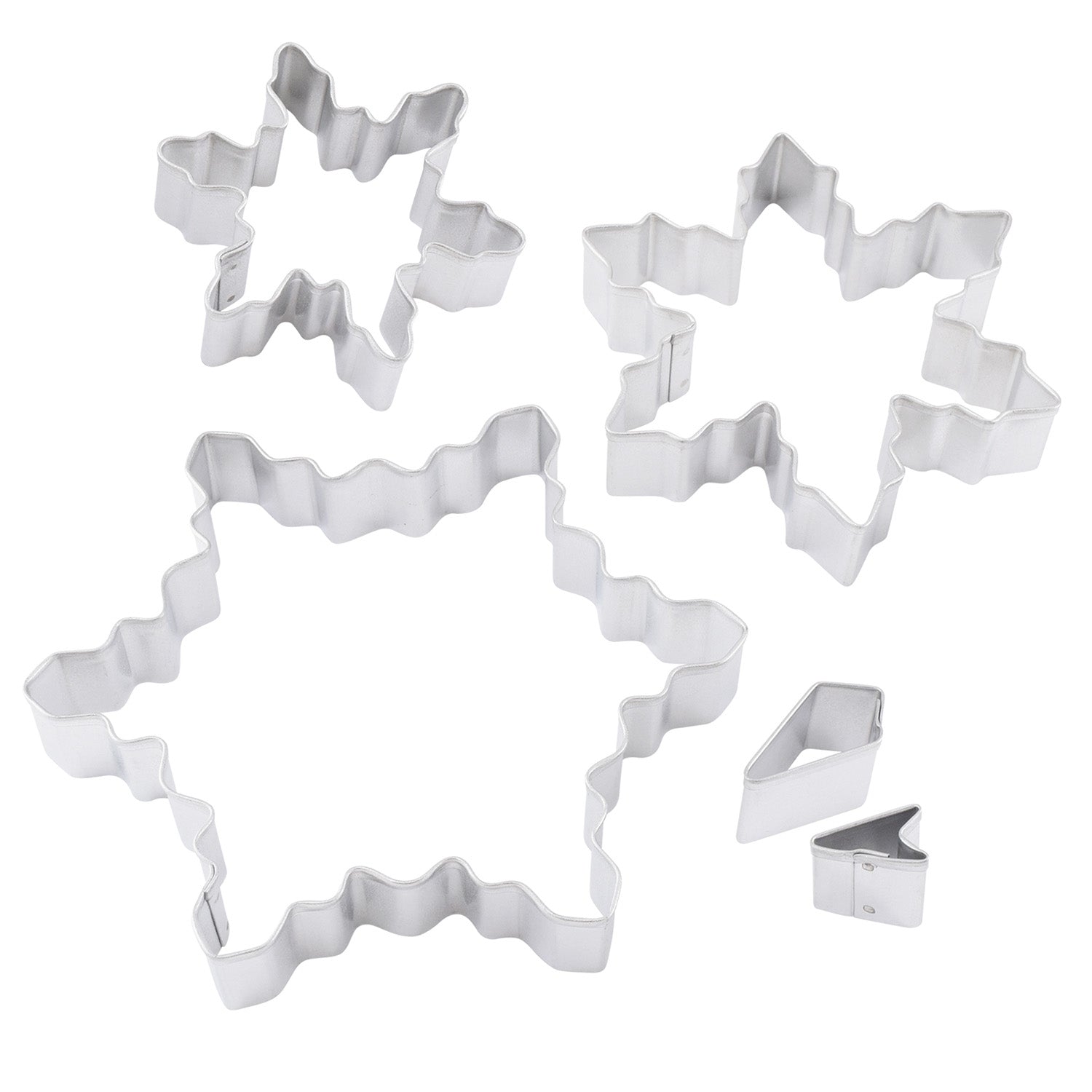 R&M International 5 Piece Snowflake Cookie Cutter Set with Storage Tin