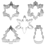 R&M International 5 Piece Mini Snowfall Cookie Cutter Set