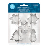 R&M International 5 Piece Mini Snowfall Cookie Cutter Set