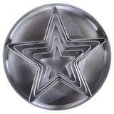 R&M International 5 Piece Star Shape Cookie Cutter Set with Storage Tin