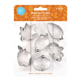 R&M International 6 Piece Mini Leaf Cookie Cutter Set