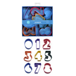 R&M International Color Numbers 9 Piece Cookie Cutter Set