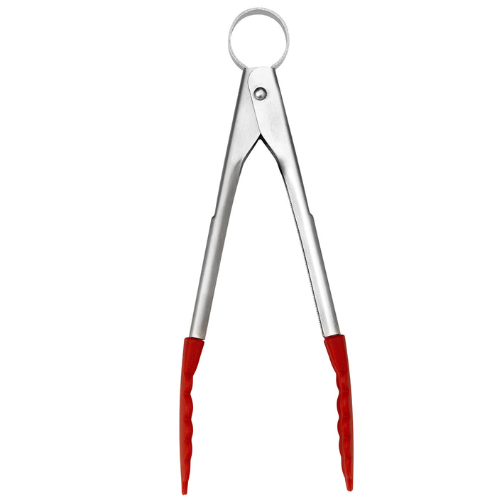 Cuisipro Silicone Mini Tongs, Red