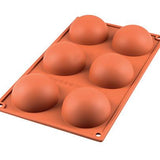 Silikomart Half Sphere Mold, Orange, 70mm