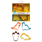 R&M International Color Dinosaur 4 Piece Cookie Cutter Set