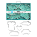 R&M International 5 Piece Nurse Shapes Cookie Cutter Set