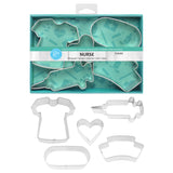 R&M International 5 Piece Nurse Shapes Cookie Cutter Set