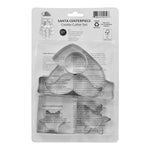 R&M International Santa Centerpiece 6 Piece Cookie Cutter Set