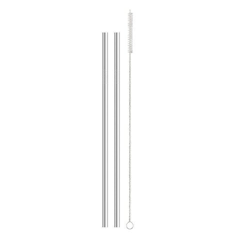 HIC Reusable Tumbler Stainless Steel Drinking Straws, Set of 2