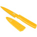 Kuhn Rikon Colori Non-Stick Straight Paring Knife with Safety Sheath, 4 inch, Yellow
