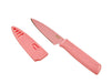 Kuhn Rikon Colori Non-Stick Straight Paring Knife with Safety Sheath, 4 inch, Pink