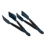Kuhn Rikon Tong Tools 4 Piece Set, Black