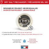 Peugeot Elis Sense U-Select Salt Mill 8-inch, Stainless/Acrylic