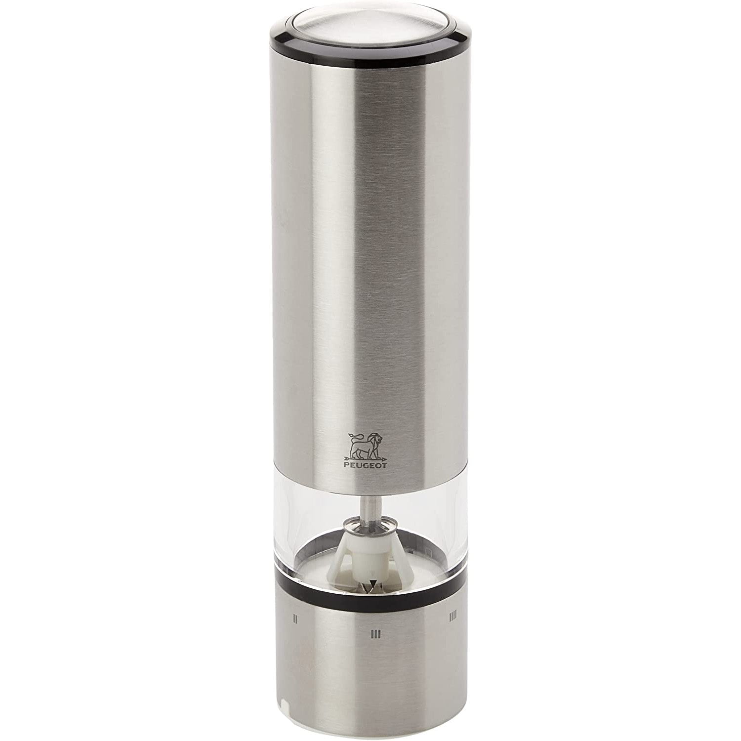 Peugeot Elis Sense U-Select Salt Mill 8-inch, Stainless/Acrylic