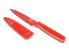 Kuhn Rikon Colori 4 Inch Paring Knife With Sheath Red