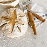 Frieling Wood and Stainless Batter and Dough Whisk for Mixing Bread Dough, 13-Inch, Natural