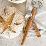 Frieling Wood and Stainless Batter and Dough Whisk for Mixing Bread Dough, 13-Inch, Natural