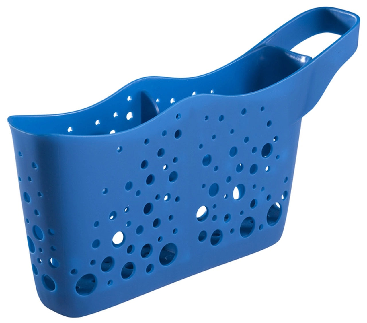 Hutzler Sponge Station Duo In Sink Sponge Caddy w/Drain Holes, Blue