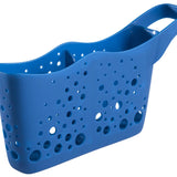Hutzler Sponge Station Duo In Sink Sponge Caddy w/Drain Holes, Blue