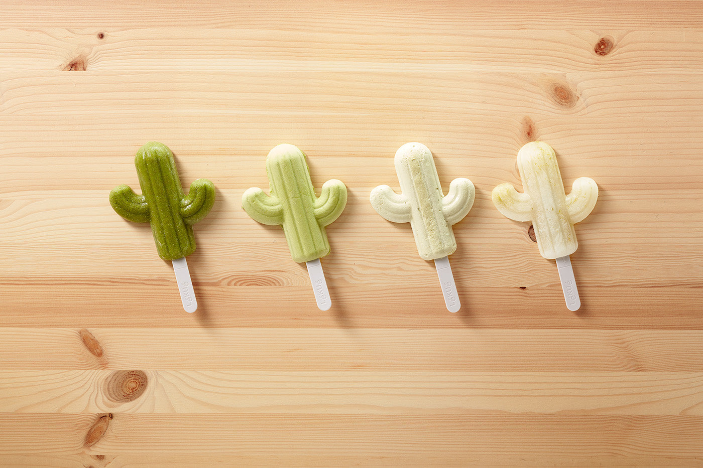 Lekue Cactus Pop Mold, Set of 4, Green