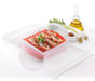 Lekue 3-4 Person Steam Case With Draining Tray, Clear
