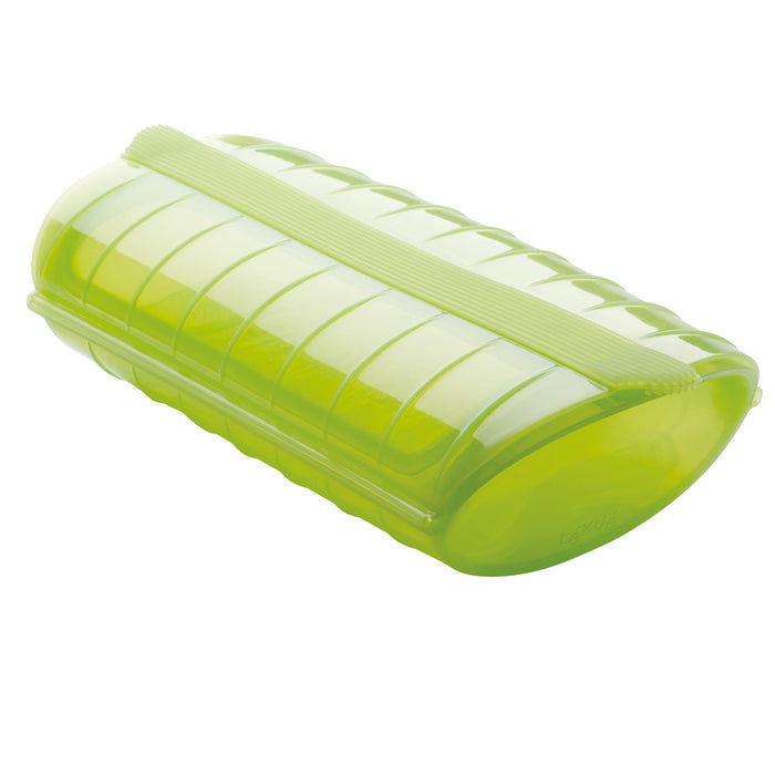Lekue Steam Case with Tray for 1 to 2 Person, Green