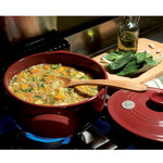 Emile Henry Flame Round Stewpot Dutch Oven, 5.5 Quart