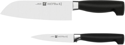 Zwilling J.A. Henckels Four Star 2 Piece Santoku Knife Paring Knife Prep Set