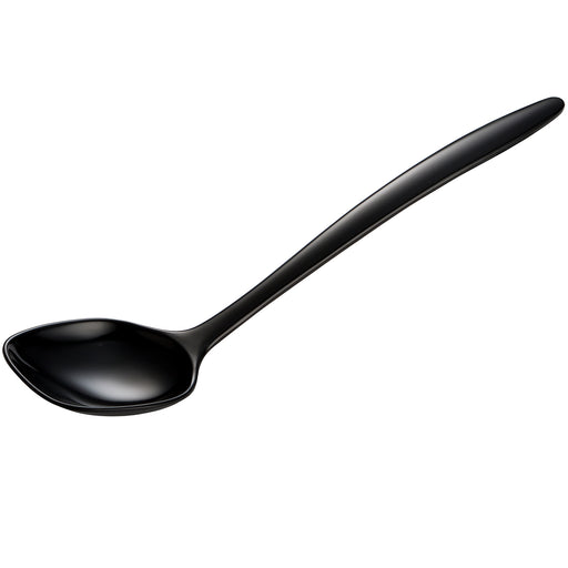 Gourmac 12-Inch Round Melamine Spoon, Black