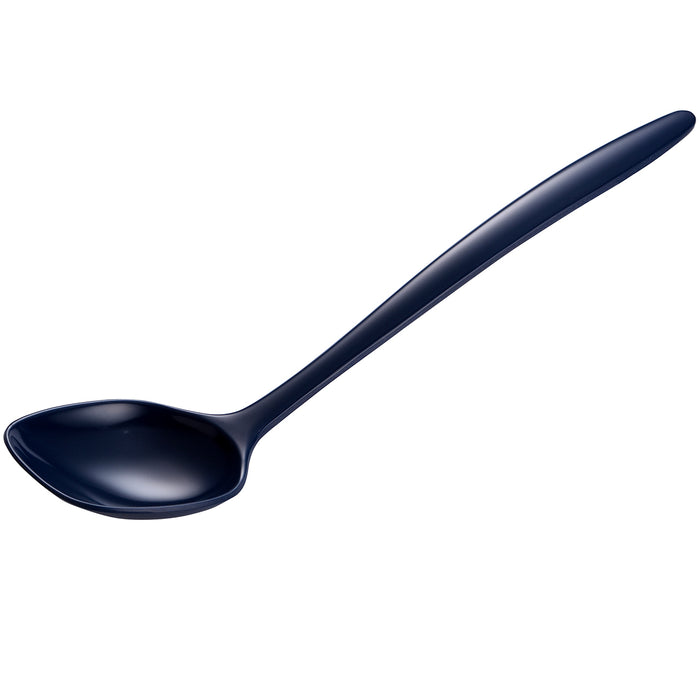 Gourmac 12-Inch Round Melamine Spoon, Cobalt Blue