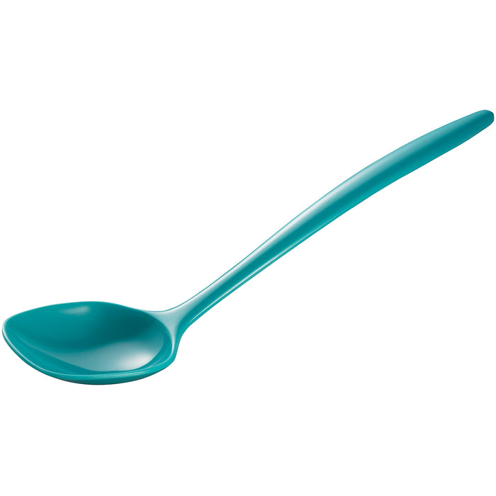 Gourmac 12-Inch Round Melamine Spoon, Turquoise