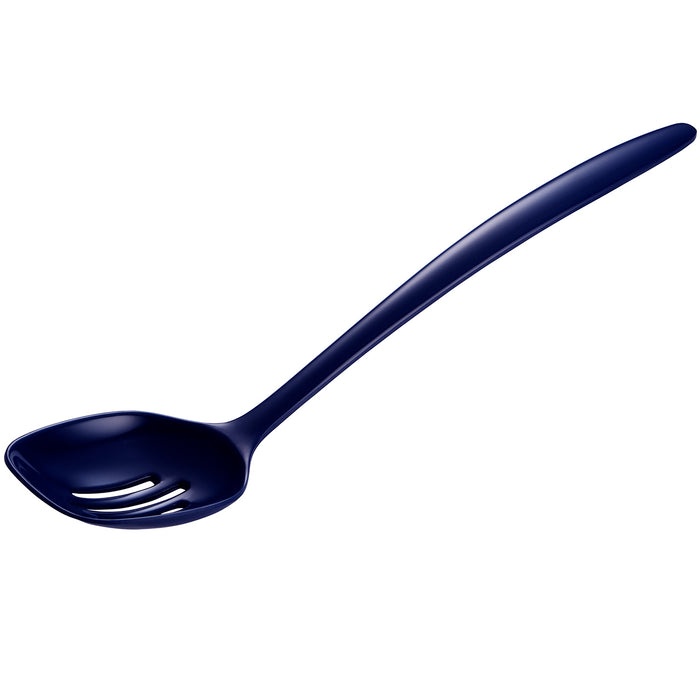 Gourmac 12-Inch Melamine Slotted Spoon, Cobalt Blue