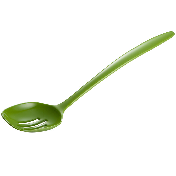 Gourmac 12-Inch Melamine Slotted Spoon, Green